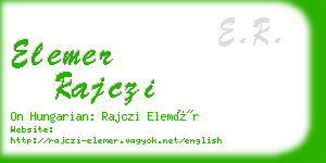 elemer rajczi business card